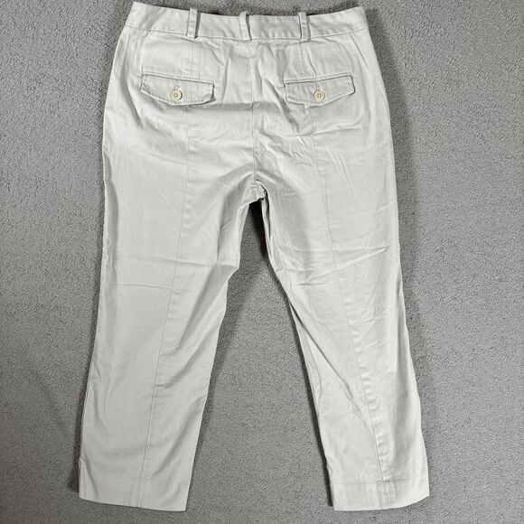 Talbots Signature Pants Women’s Size 4 Stone Flap Pockets Khaki Dress Pants - Picture 11 of 12